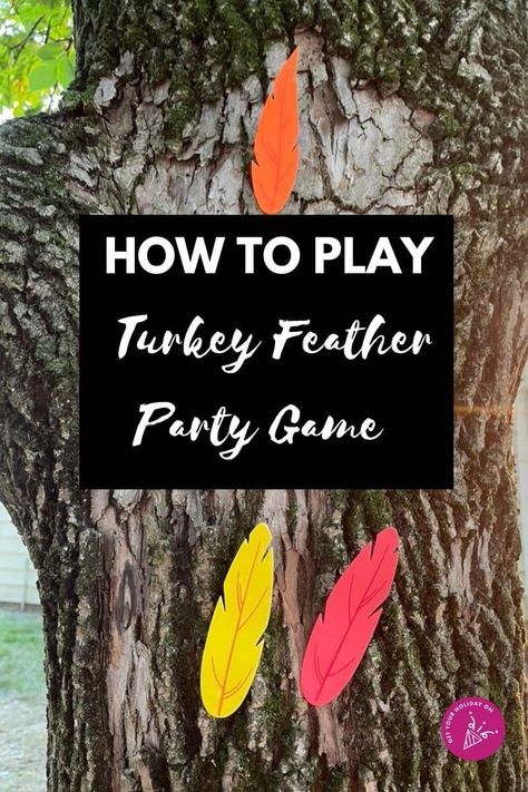 Pin The Feather On The Turkey Game, Poke A Feather Thanksgiving Game, Pin The Feather On The Turkey, Party Games To Play, Thanksgiving Party Games, Turkey Games, Feather Party, Clothes Pin Games, Thanksgiving Brunch