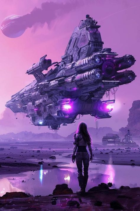 Dark Sci Fi Aesthetic, Cyberpunk Spaceship, Science Fiction Aesthetic, Sci Fi Aesthetic, Space Adventure, Spaceship Art, Cyberpunk Aesthetic, Space Ships, Space Crafts