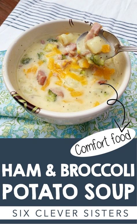 Ham Potato Broccoli Cheese Soup Crockpot, Ham Potato Broccoli Soup, Ham Potato Broccoli Cheese Soup, Ham Broccoli Potato Soup, Gluten Free Ham And Potato Soup, Broccoli And Potato Soup Crockpot, Broccoli Ham Cheese Soup, Broccoli Cheese Soup With Ham, Broccoli Potato Recipes