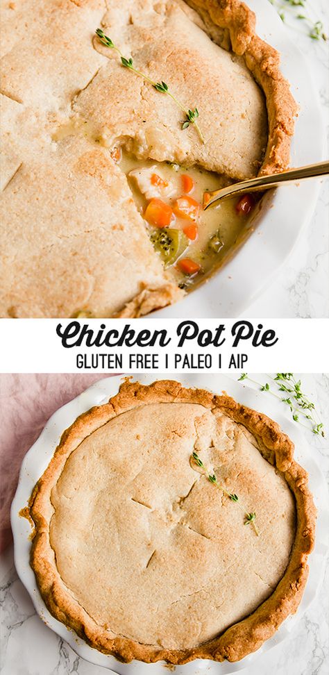 Paleo Pot Pie, Recipe Chicken Pot Pie, Paleo Chicken Pot Pie, Autoimmune Paleo Recipes, Aip Paleo Recipes, Paleo Lunch, Aip Recipes, Chicken Pot Pie Recipes, Tater Tots