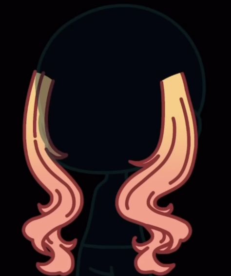 Gacha Hair Base Bangs, Side Ponytail Hairstyles Drawing, Gacha Front Hair, Gacha Bangs, Gacha Hair Base, Gachalife Hair Ideas, Side Ponytail Hairstyles, Chibi Hair, Hair Illustration