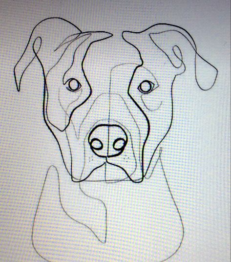 Pitbull Drawing Outline, How To Draw A Staffy Dog, Staffy Outline Tattoo, Pitbull Embroidery, Staffordshire Bull Terrier Tattoo, Dog Art Projects, Pitbull Drawing, Bull Terrier Tattoo, Silhouette Embroidery