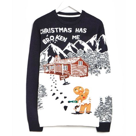 Gingerbread man, £18, [link url="http://www.matalan.co.uk/product/detail/Discover/Christmas-Jumpers/Mens-Christmas-Jumpers/S2634419?gclid=CjwKEAjw-abABRDquOTJi8qdojwSJABt1S1O0ljYmQ3u0sj8zPHYM4YGcRluwNLTROqImQe_WCmfAxoCNQLw_wcB"]Matalan[/link] Gingerbread House Christmas, Holiday Sweaters, Men's Knitwear, Ski Sweater, Fashion Christmas, Christmas Jumper, Christmas Men, Knitwear Men, Gingerbread Man