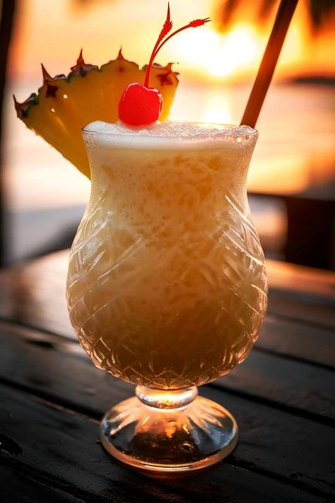 Tropical Breeze Delight Cruise Drinks, Coconut Cream Recipes, Cream Of Coconut, Adult Beverages Recipes, Cherry Coconut, Rum Recipes, Coconut Drinks, Pineapple Recipes, Happy Hour Drinks