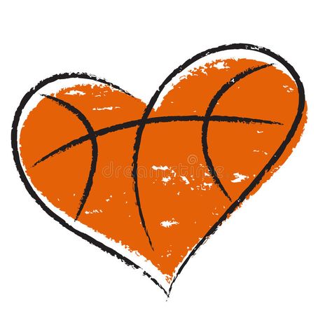 Basketball heart. Isolated on white background for sports design, vector illustr , #SPONSORED, #Isolated, #white, #Basketball, #heart, #background #ad Basketball Tattoos, Basketball Heart, Basketball Drawings, Basketball Clipart, App Drawings, Street Basketball, Ball Cake, Basketball Systems, Sport Craft