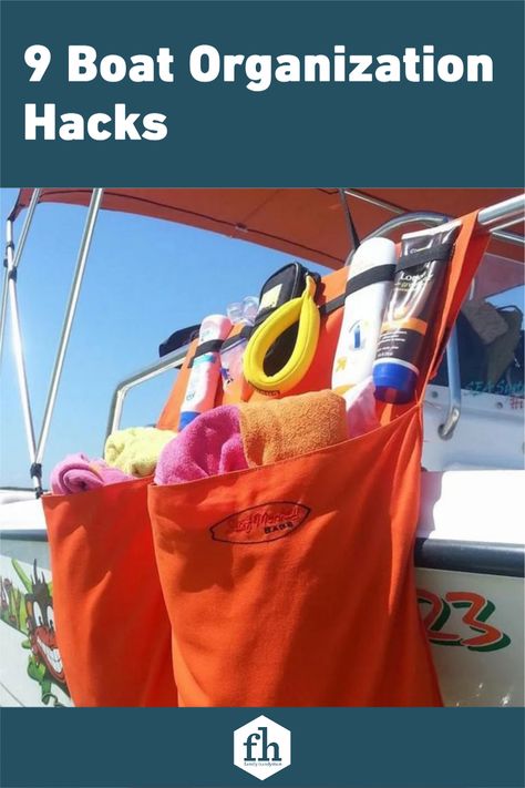 Boat Ideas Hacks, Boat Slip Decorating Ideas, Boat Towel Storage, Boat Packing Ideas, Boat Packing List, Best Boat Accessories, Boating Accessories Ideas, Yacht Organization Ideas, Lake House Hacks