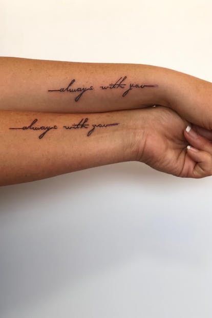 Tattoo To Get With Your Mom, Mother Daughter Writing Tattoos, Mom And Daughter Quote Tattoos, Mom And Daughter Tattoos Matching Quotes, Mother Daughter Tattoos Sayings, Mother Daughter Bible Verse Tattoo, Mother And Two Daughter Tattoos, Tattoo Quotes For Mom, Mother Daughter Tattoos Quotes