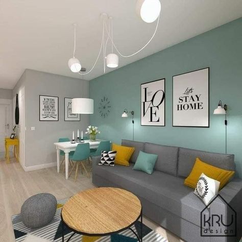 Living Room Turquoise, Room Color Combination, Living Room Wall Color, Classy Living Room, Room Wall Colors, Living Room Decor Colors, Living Room Color Schemes, Room Color Schemes, Living Room Colors