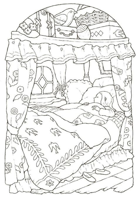 Coquette Coloring Page, Tree House In The Woods, Touch Illustration, In The Forest Illustration, Chiaki Ida, Chibi Coloring Pages, Manga Coloring Book, Postcard Book, Detailed Coloring Pages