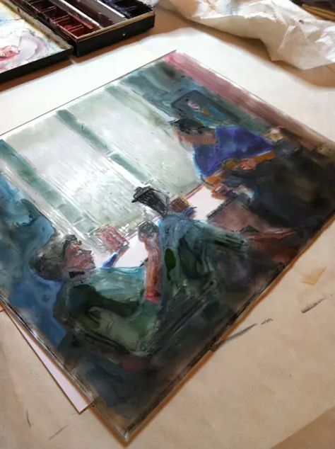 Resources for Making a Monotype from Plexiglass - with Watercolors and Water Soluble Crayons - Belinda Del Pesco Plexiglass Painting, Monoprint Tutorial, Oil Painters, Process Art, Monoprint, Light Table, Japanese Traditional, Crayon, Printmaking