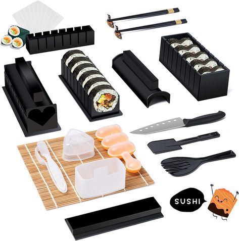 A bit of practice and this will become your new DIY money saving hobby. Find and prepare your favorite flavors. Sushi at home means never having to say you're sorry. Sushi Maker Gadgets, Sushi Machine, Easy Home Diy, Pottery Sushi Set, Sushi Making Kit, China Country, Sushi Kit, Sushi Dishes Set, Dishes Ideas