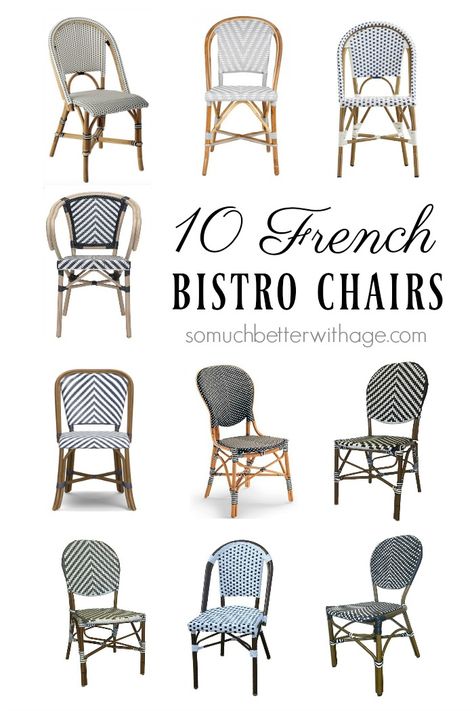 The best 10 French bistro chairs curated from everywhere on the web. French Coffee Shop Parisian Cafe, Parisian Tablescape, Bistro Decor, Magnolia Silos, French Bistro Chairs, Iron Patio Furniture, Design Cafe, French Breakfast, Teak Wood Furniture