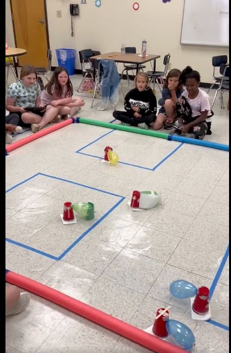 Six Ideas for Pool Noodles in the Classroom • TechNotes Blog Pool Noodle Stem, Pool Noodle Hockey, Stem Worksheets, Pool Noodle Games, Breakout Boxes, Elementary Physical Education, Foam Noodles, Church Games, Physical Education Teacher