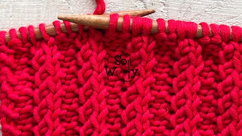 How to knit a One-row stitch for scarves -reversible pattern Easy Scarf Knitting Patterns, Knitting Patterns Free Blanket, Knitting Patterns Free Scarf, Knitting Stitches Tutorial, Knitting Basics, Beginner Knitting Patterns, Cowl Knitting Pattern, Beginner Knitting Projects, Knitting Videos