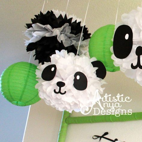 Panda Party Snacks, Panda Centerpieces, Panda Themed Party, Diy Panda, 3 Panda, Panda Baby Showers, Panda Theme, Panda Nursery, Panda Decorations