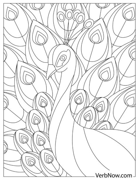 Free PEACOCK Coloring Pages for Download (Printable PDF) Quilt Pattern Coloring Pages, Free Mosaic Patterns, Peacock Coloring Pages, Color By Number Printable, Coloring Pages For Grown Ups, Peacock Pictures, Fabric Painting Techniques, Peacock Wall Art, Farm Animal Coloring Pages