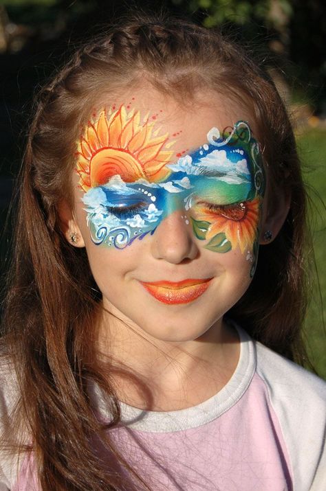 Face Painting For Kids, Girl Face Painting, Face Paint Makeup, Face Art Makeup, Kids Face Paint, Painting Competition, Makijaż Smokey Eye, Face Painting Designs, Women Body