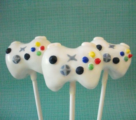 x-box cake pops Wedding Cake Pops Favors, Xbox Party, Xbox Cake, Winter Break Activities, Video Game Cakes, Video Game Party, Video Games Birthday, Cake Balls, Novelty Cakes