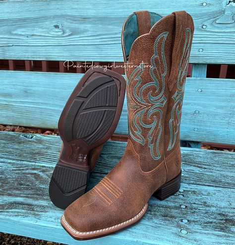 Cowgirl boots square toed