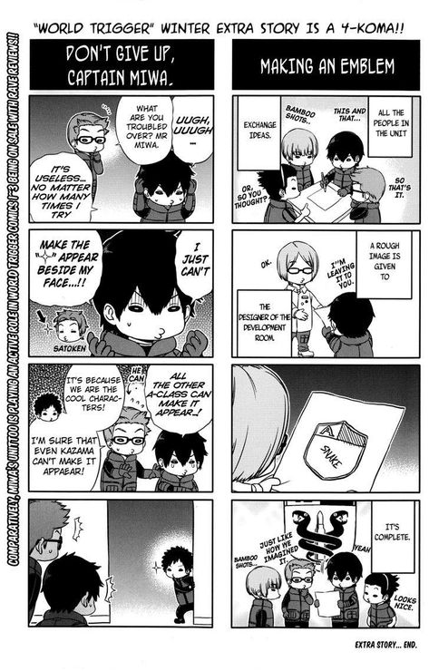 Miwa Squad creating their emblem World Trigger Miwa, Osamu Mikumo, Alien Technology, World Trigger, Viz Media, Shonen Jump, Another Dimension, Anime Base, Life On Earth