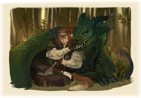 Ranger Dnd, Dnd Druid, Mythical Animals, Jobs In Art, Dungeons And Dragons Characters, Art Things, Dnd Art, Wow Art, Fantasy Dragon