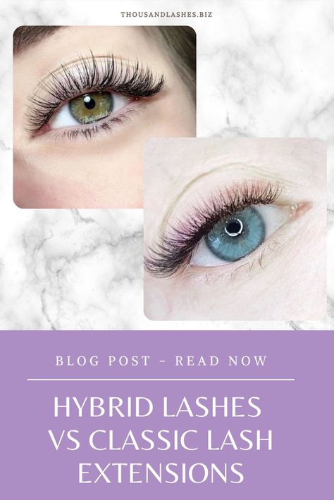 Types Of Hybrid Lash Extensions, Lash Extensions To Make Eyes Look Bigger, Classic Vs Hybrid Lash Extensions, Doll Eye Hybrid Lash Extensions, Eyelash Extension Styles, Hybrid Eyelash Extensions Styles, Classic Eyelash Extensions Styles, Hybrid Lash Extensions Vs Classic, Classic Vs Hybrid Lashes