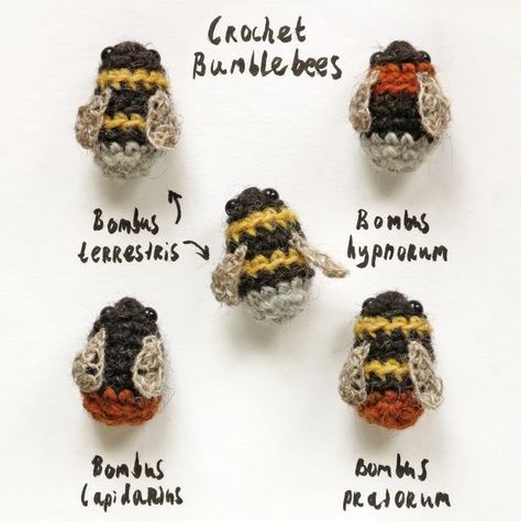 Free crochet bumblebee pattern | Son's Popkes | Bloglovin’ Crochet Bumblebee, Half Double Crochet Stitch, Crochet Bee, Lace Weight Yarn, Crochet Animal Patterns, Double Crochet Stitch, Library Design, Arm Knitting, Half Double Crochet