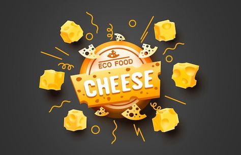 Cheese Background, Cheese Vector, Cheese Boutique, Cheese Logo, Cheese Poster, Cheese Illustration, Eco Food, Glass Shelves Decor, Cheese Design