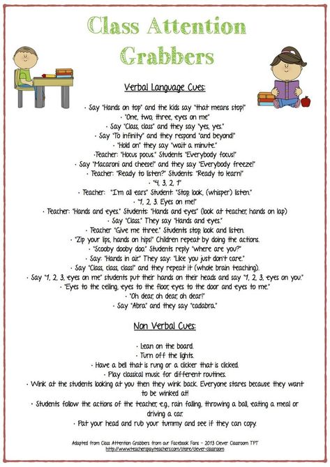 Circle Time Attention Grabbers, Teacher Attention Grabbers, Transition Songs For Preschool Attention Grabbers, Class Attention Grabbers, Week Of The Child Activities, Kindergarten Attention Grabbers, Attention Grabbers Preschool, Preschool Attention Grabbers, Attention Grabbers For Classroom