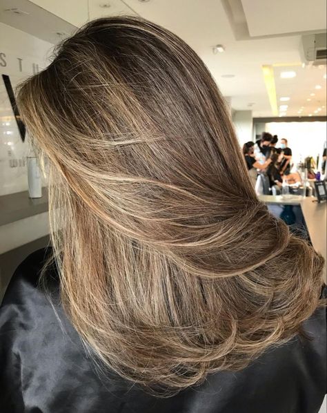 Blonde Hair Goals, Thanksgiving Hair, Blonde Hair Transformations, Brunette Hair With Highlights, Brown Hair With Blonde Highlights, Hair Makeover, Mid Length Hair, Long Layered Hair, Hair Clothes