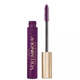 Purple Mascara Brown Eyes, Maroon Mascara, Purple Mascara, Colored Mascara, Voluminous Mascara, Paris Makeup, Bus Graveyard, Purple Color Palettes, Bold Eyes