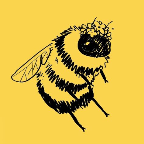 Bumble Bee Tattoo, Bee Icon, Phone Widget, Bestie Tattoo, Bee Drawing, Bee Illustration, Bee Tattoo, Animal Nature, Bee Art