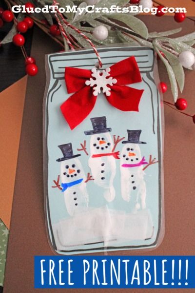 Snowman Picture Frame Craft, Christmas Gift Ideas For Preschoolers To Make For Parents, Christmas Jar Crafts For Kids, Preschool Christmas Tree Ornament Crafts, Preschool Snowmen Crafts, Winter Crafts Elementary, Snowman Class Party, Christmas Cards Ornaments, Ornaments Crafts