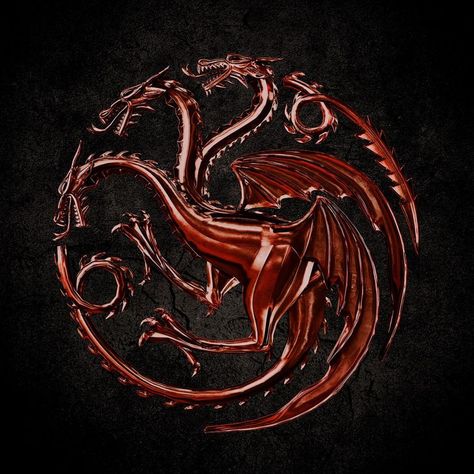 House of the Dragon Dragon Sigil, House Targaryen Sigil, Targaryen Sigil, House Sigil, Targaryen House, House Of The Dragon, House Targaryen, The Dragon, Game Of Thrones