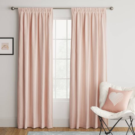 Farmhouse Condo, Color Block Curtains, Pink Curtains, Nursery Curtains, Thermal Curtains, Darkening Curtains, Big Girl Rooms, Room Darkening Curtains, Pink Room