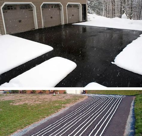 Warmzone | Heated Driveway Granby Colorado, Heated Driveway, Retirement Life, Asphalt Driveway, Colorado House, Paver Driveway, Outdoor Steps, Snow Melting, Concrete Driveways