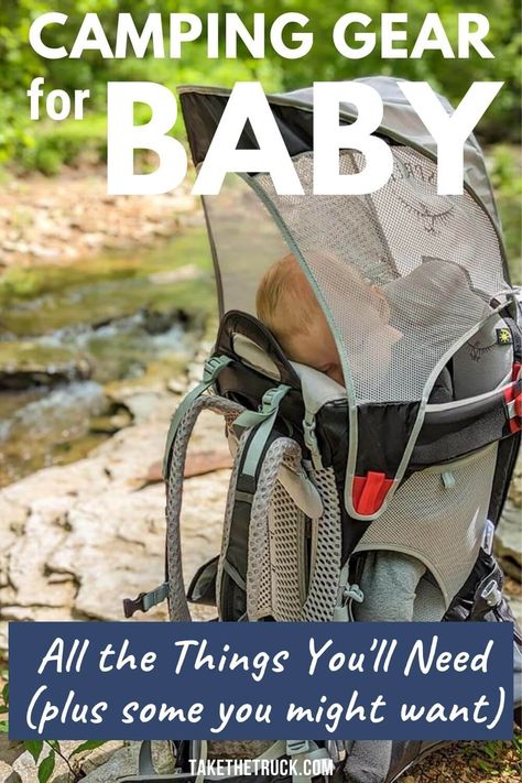 Camping Gear for Babies Family Camping List, Camping With Baby, Baby Camping Gear, Baby Camping, Camping With A Baby, Camping List, Camping Guide, Camping Tents, Camping Games