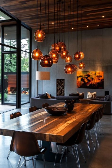 Transform Your Space with Modern Dining Room Decor 🍽️✨ Create a chic and contemporary dining room with modern decor ideas. Use sleek furniture, stylish lighting, and minimalist accents for a sophisticated look. 🌿🪑 #ModernDiningRoom #HomeDecor #DiningRoomInspo #ContemporaryDesign Dark Modern Dining Room, Room Design Aesthetic, Modern Dining Room Decor, Modern Decor Ideas, Dining Room Decor Modern, Dining Room Design Modern, Dark Modern, Minimalist Dining Room, Sleek Furniture