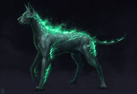 Demon Familiar, Dog Creature, Rpg Creatures, Dnd Creatures, Magic Creatures, Creature Ideas, Myths & Monsters, Mythical Dragons, Fantasy Wolf