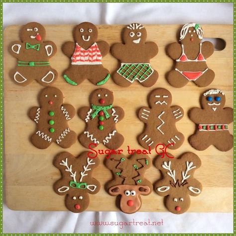 Decorated Gingerbread Cookies, Jul Kaka, Gingerbread Reindeer, Brandy Snaps, Christmas Bakery, Gingerbread Cookies Decorated, Reindeer Cookies, Christmas Biscuits, Gingerbread Decorations