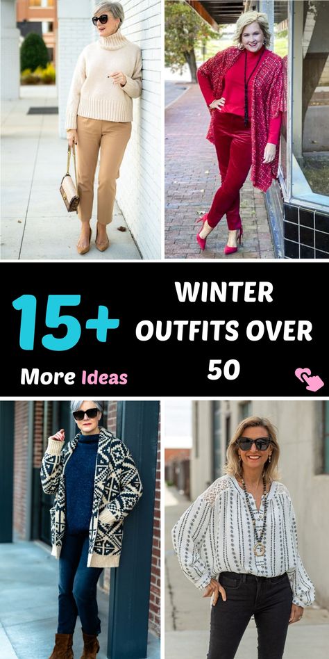 Elevate your winter style by incorporating layering essentials into your wardrobe. Longline cardigans, quilted vests, and cozy scarves not only keep you warm but also add a fashionable touch to your outfit. Experiment with different textures and tones to create a layered look that is both chic and practical. Stay cozy without compromising on style this season! Winter Outfits Over 40, Outfits Over 40, Curated Outfit, Tailoring Jeans, Monochromatic Outfit, Fitted Turtleneck, Cozy Scarf, Woman Dresses, Trendy Winter