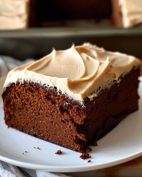 Ginger Bread Cake With Cinnamon Molasses Frosting, Molasses Frosting, Gingerbread Bread, Molasses Cake, Pretzel Toffee, Cake With Cinnamon, Muffins Recipes, Bisque Recipe, Homemade Vanilla Ice Cream