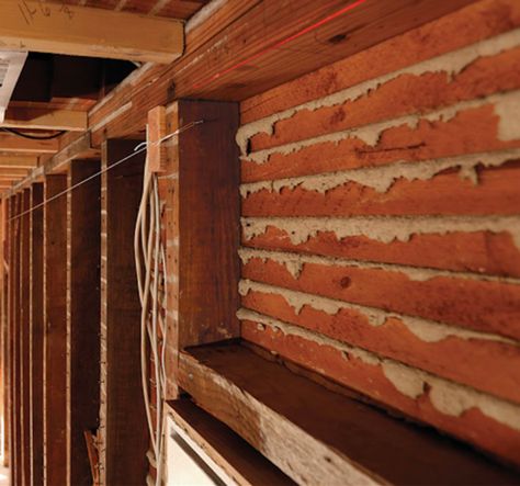 Key Considerations When Insulating Old Walls - GreenBuildingAdvisor Insulating An Old House, Thermal Insulation Wall, Cellulose Insulation, Old Stone Houses, Home Insulation, Insulation Board, Old Garage, Energy Conservation, Timber House