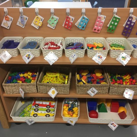 Math Area Preschool Classroom, Maths Area Reception, Math Area In Classroom, Maths Areas Eyfs, Nursery Maths Area, Reception Maths Area, Math Area Preschool, Preschool Maths Area, Year 1 Maths Area