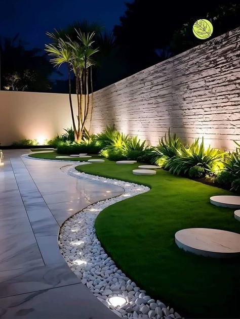 Terrace Garden Design, Modern Backyard Landscaping, Backyard Garden Landscape, Front Yard Garden Design, Backyard Renovations, Patio Garden Design, Home Garden Design, Modern Backyard, Outdoor Gardens Design