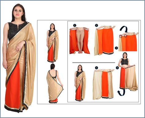 Normal Saree, Saree Wearing, Wear Saree, Look Alike, The Picture, Wrap Around, Skirt Fashion, Saree Designs, Duster Coat