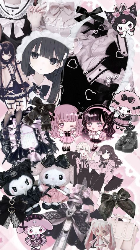 #jiraikei #harajuku #pink #sanrio #mymelody #kuromi Harajuku Wallpaper, Harajuku Pink, Pink Sanrio, Harajuku, Pink