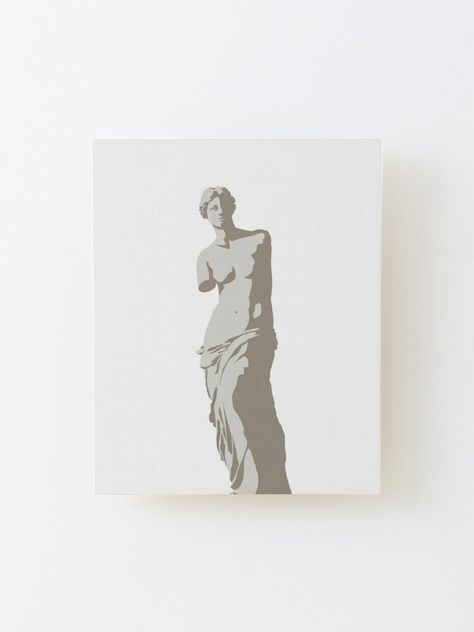 greek / hellenistic / sculpture / minimalist / aesthetic Greek Statue Illustration, Greek Goddess Line Art, Aphrodite Black And White, Hellenistic Sculpture, White Greek Statue Aesthetic, Greek Lesbian Sculpture, Minimalist Aesthetic, Glossier Stickers, Birch Plywood