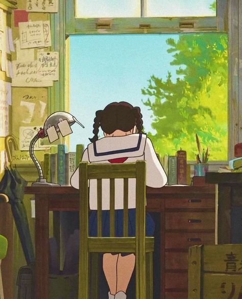 Anime Phone Wallpaper, Kawaii Prints, From Up On Poppy Hill, Poppy Hill, Up On Poppy Hill, Personajes Studio Ghibli, Pretty Wallpapers Tumblr, Ghibli Artwork, Anime Phone