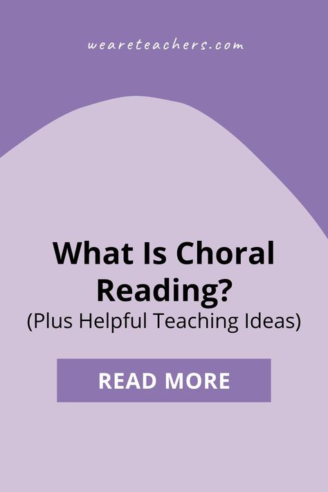 Choral reading is a research-based strategy that you can use to improve students' fluency and comprehension. Here's what you need to know. Choral Reading, Poems For Students, Reading Fluency Activities, Activities Elementary, Close Reading Strategies, Teaching Reading Comprehension, Guided Reading Activities, Sounding Out Words, Fluency Activities